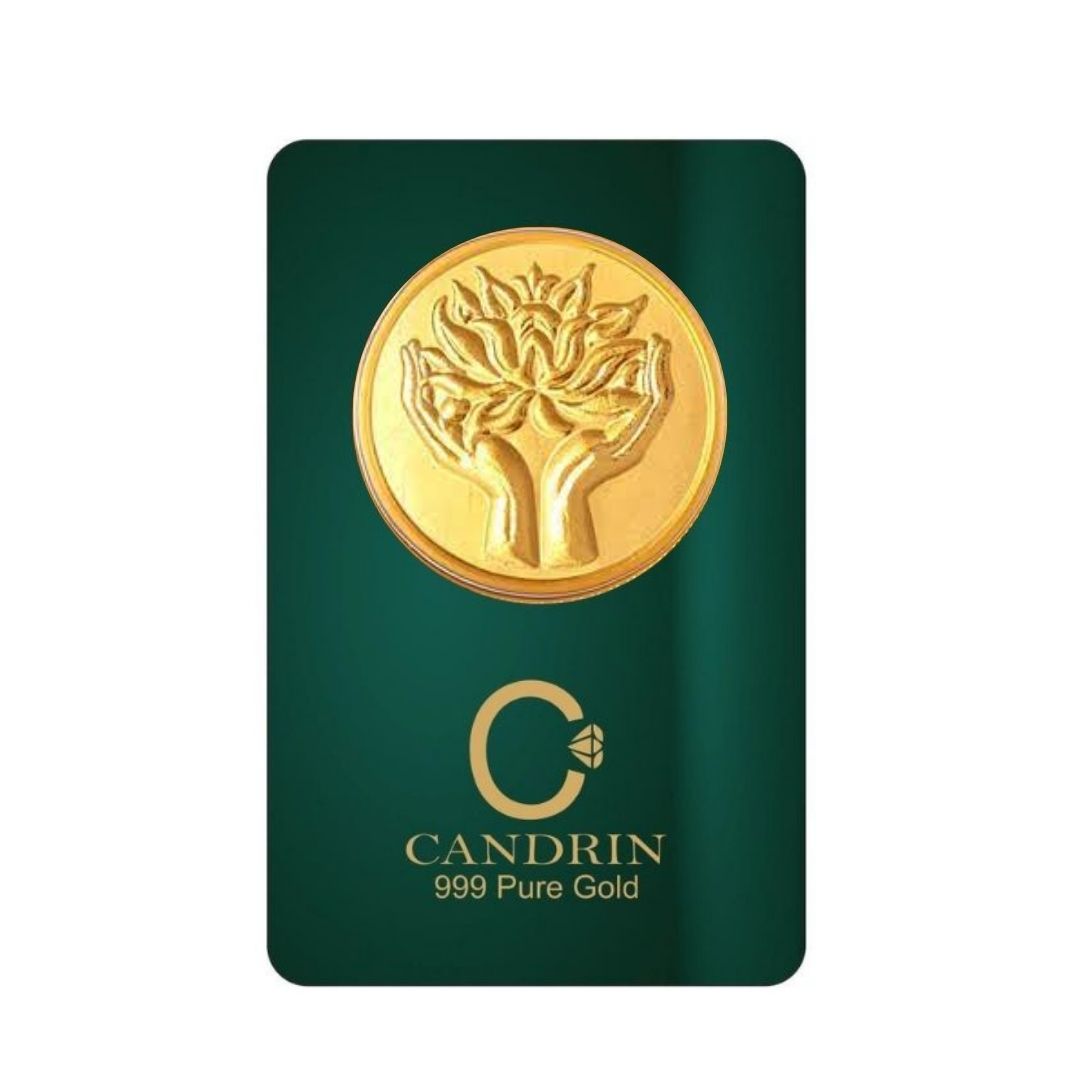 CANDRIN 999 GOLD LOTUS COIN