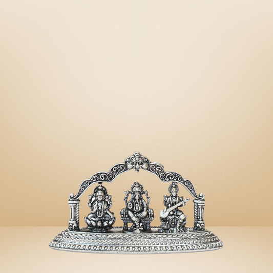 DIVINE TRIDEVI SET- LAKSHMI GANESH SARASWATI