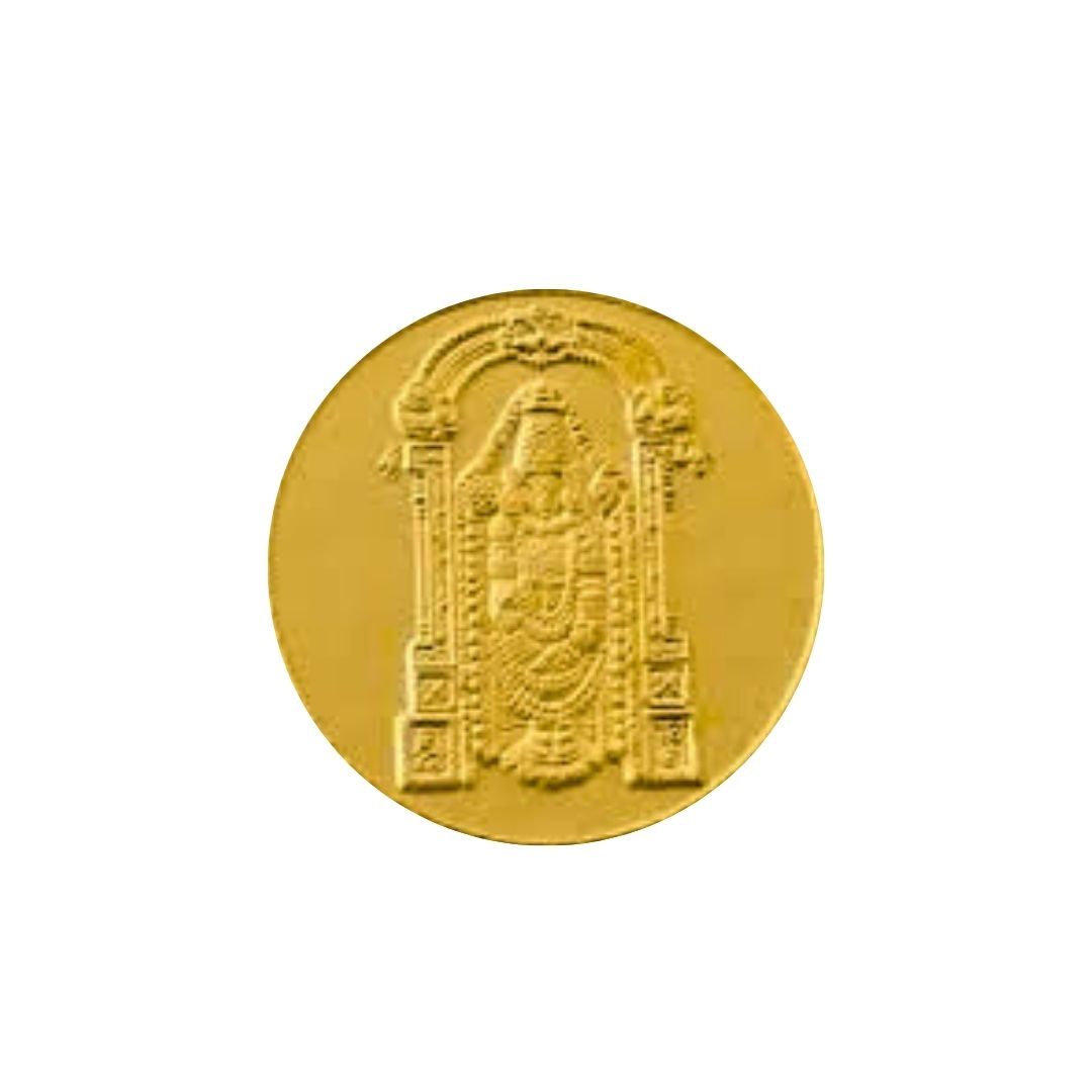 CANDRIN 999 GOLD TIRUPATI BALAJI COIN