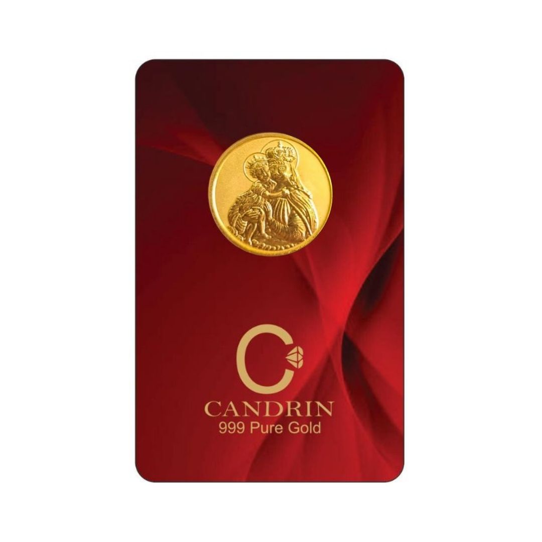 CANDRIN 999 GOLD MOTHER MARY COIN