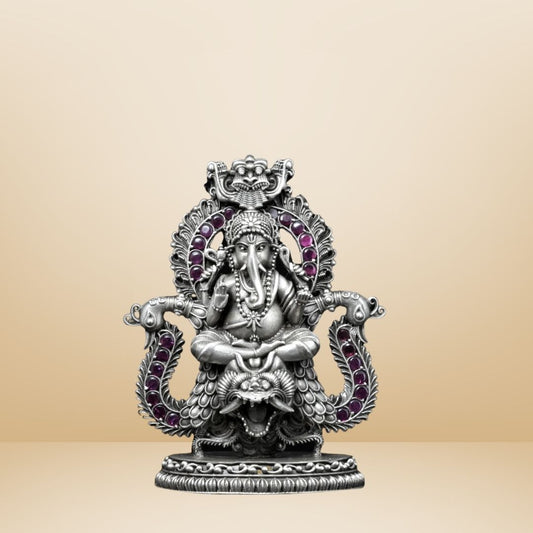 Ganesh Ji - Signature 925 Silver Idol