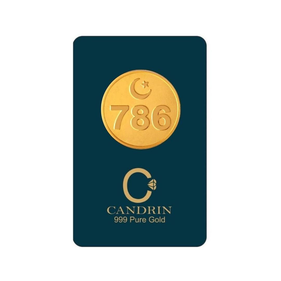 CANDRIN 999 GOLD 786 COIN