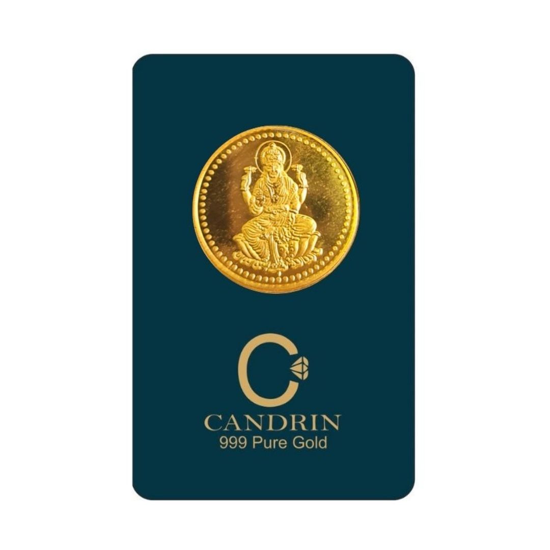 CANDRIN 999 GOLD LAXMI JI COIN