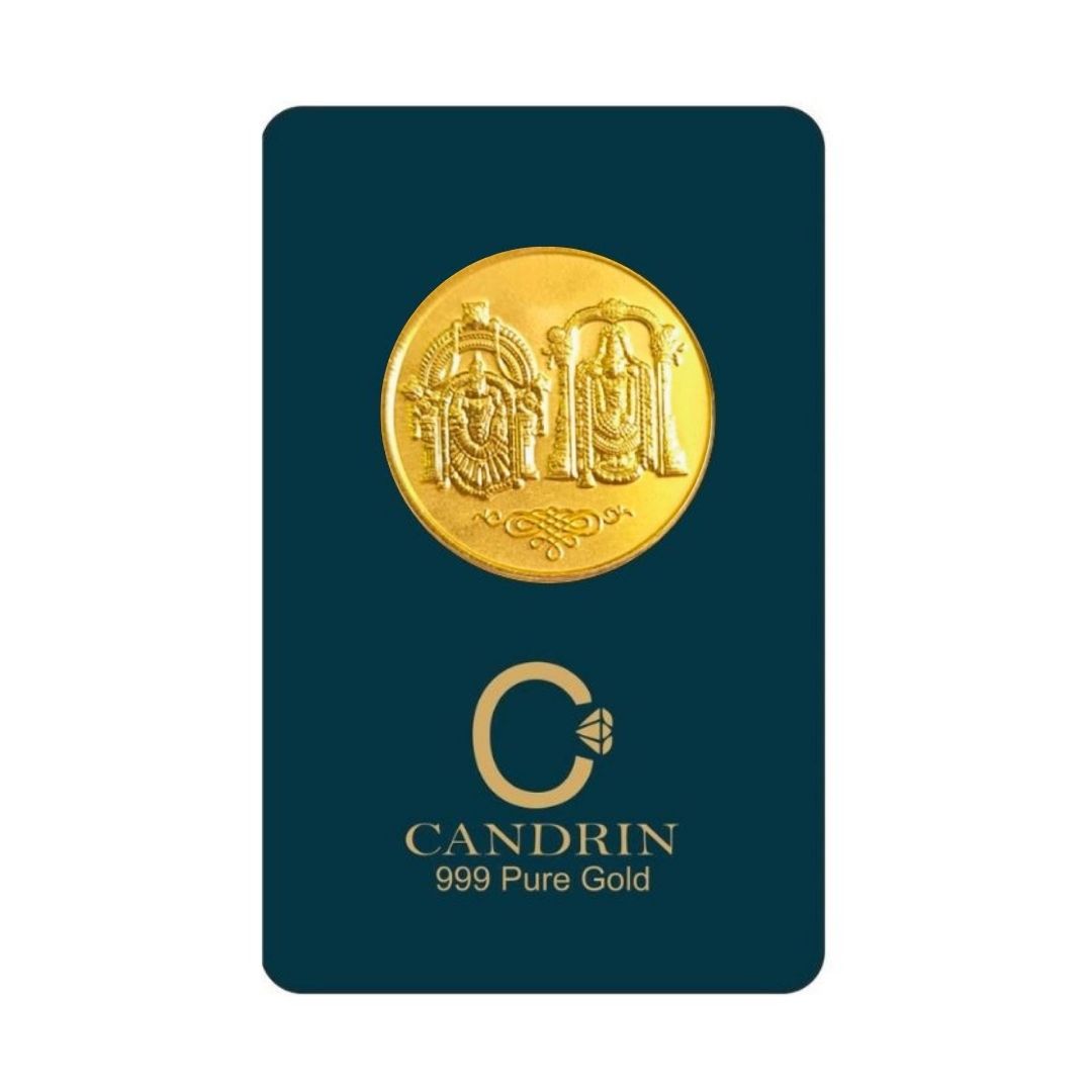 CANDRIN 999 GOLD LAXMI BALAJI COIN