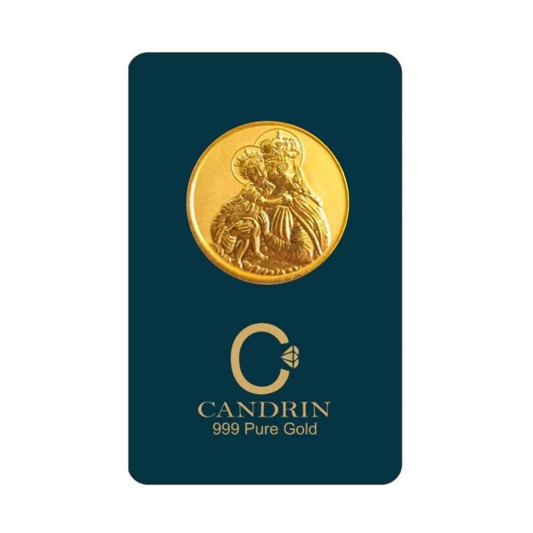 CANDRIN 999 GOLD MOTHER MARY COIN