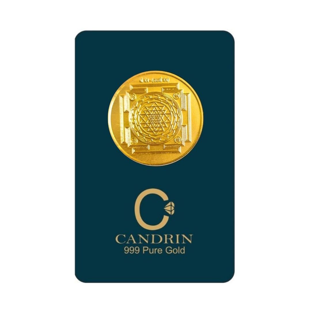 CANDRIN 999 GOLD SHRI YANTRA COIN