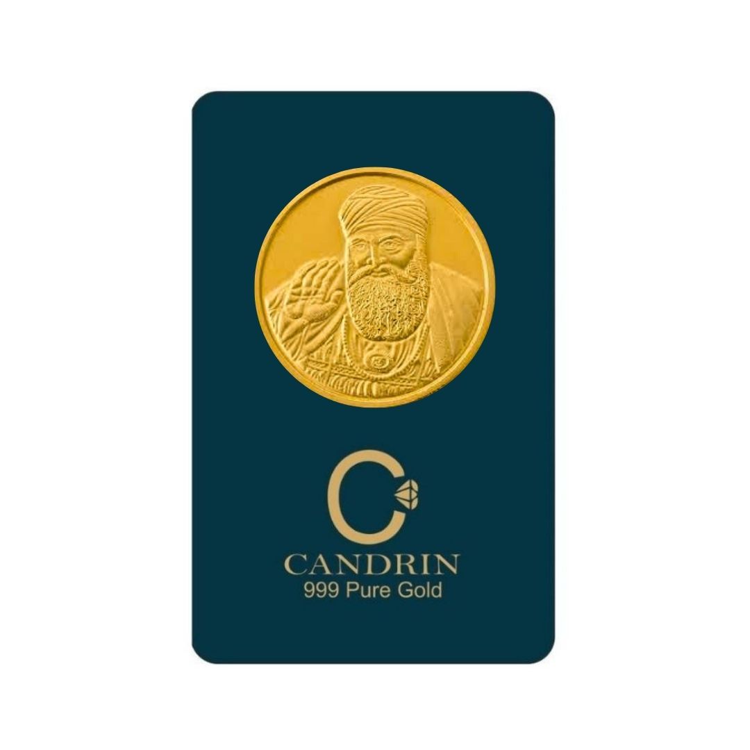 CANDRIN 999 GOLD GURUNANAK JI COIN