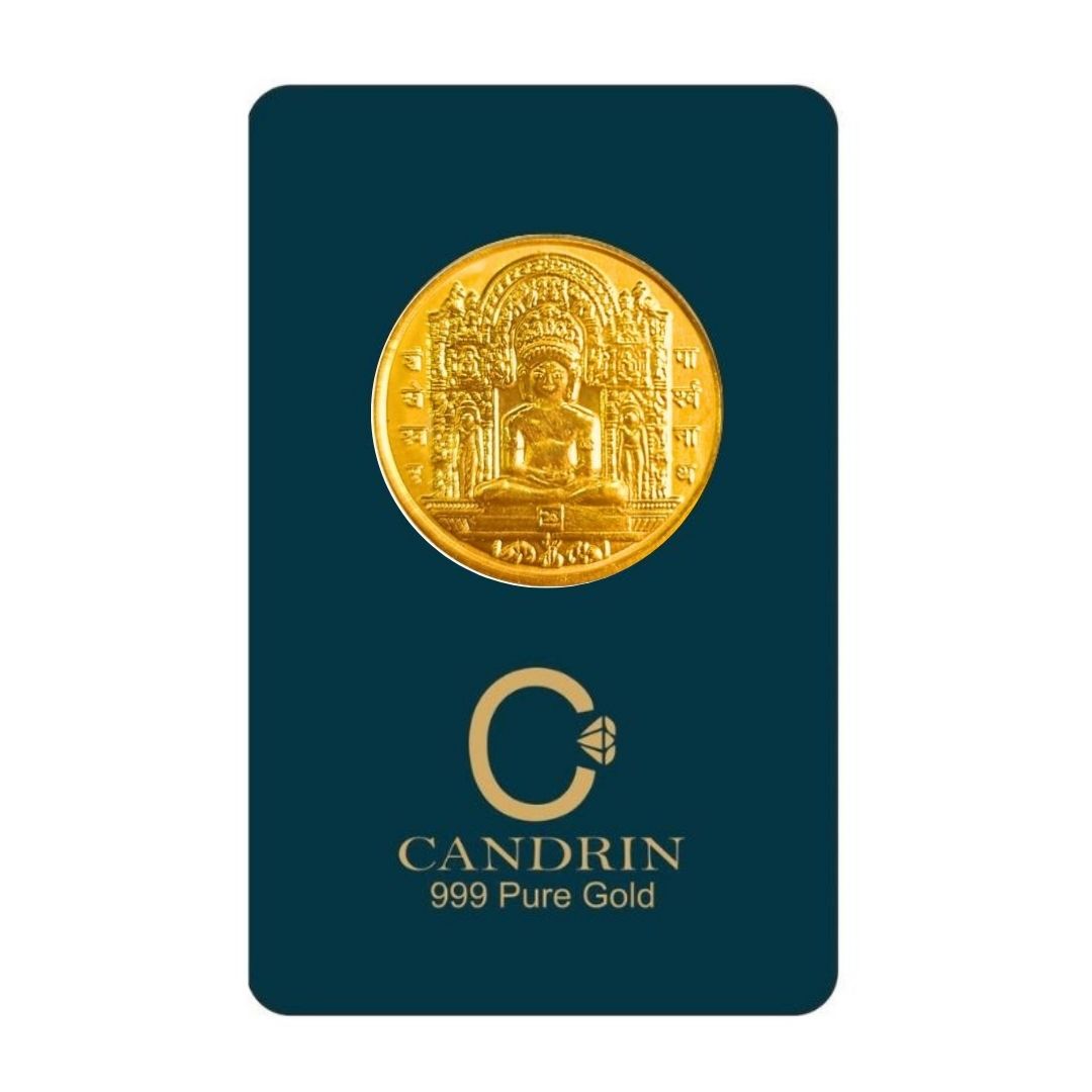 CANDRIN 999 GOLD MAHAVEER SWAMI COIN