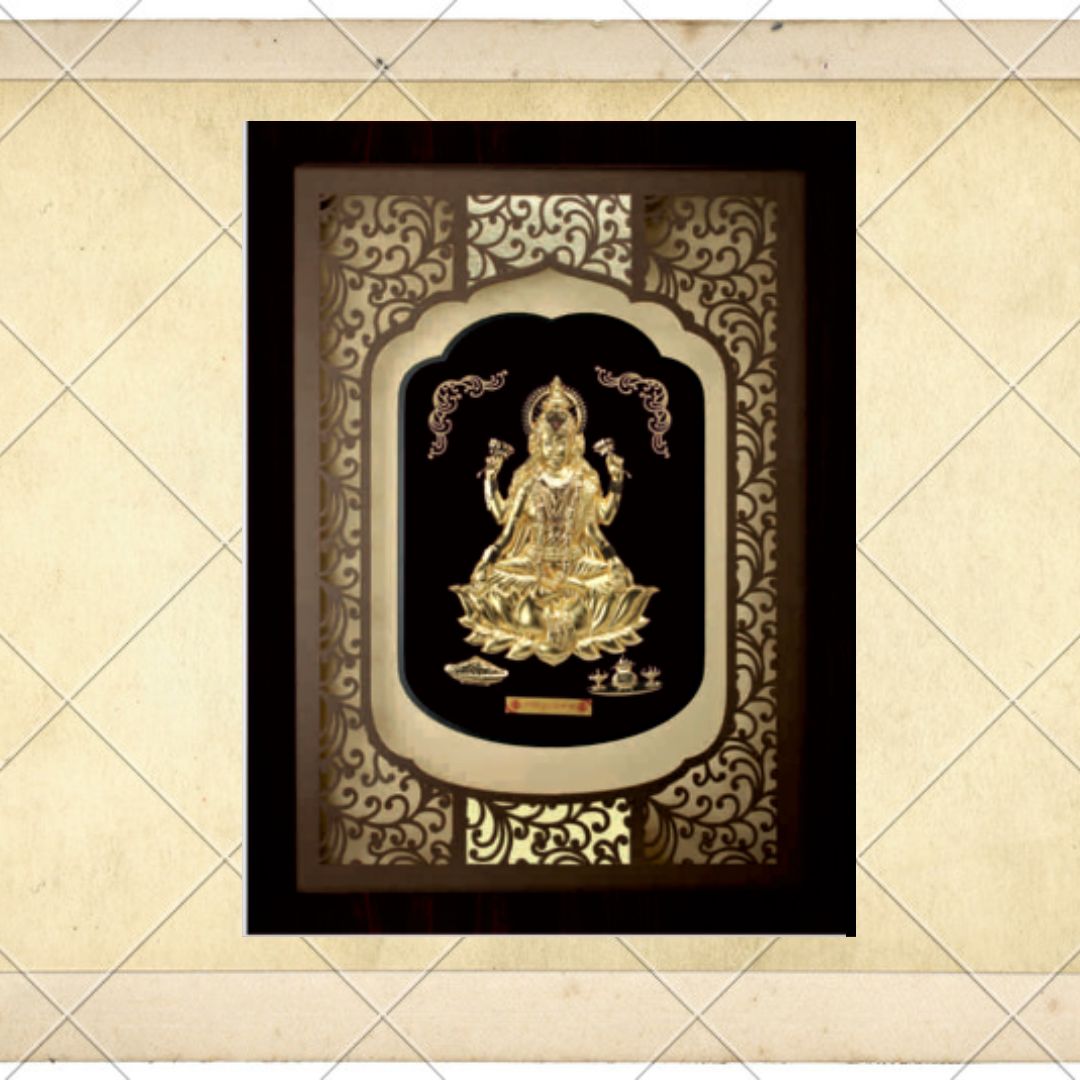 24KT GOLD FOIL ELITE LAXMI JI FRAME