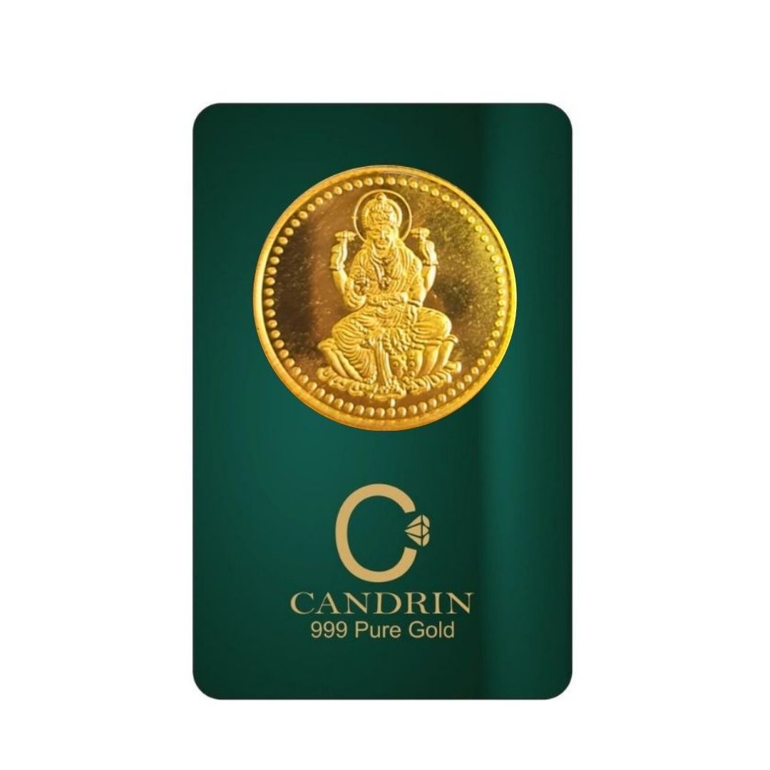 CANDRIN 999 GOLD LAXMI JI COIN