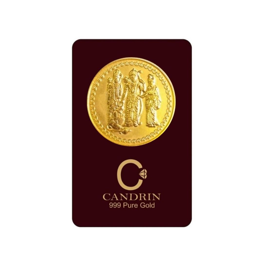 CANDRIN 999 GOLD RAMDARBAR COIN