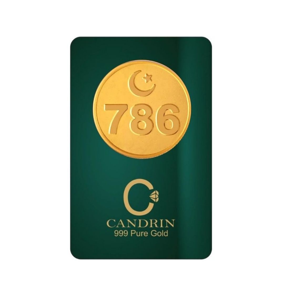 CANDRIN 999 GOLD 786 COIN