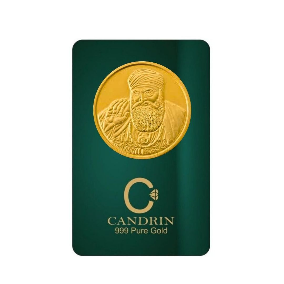 CANDRIN 999 GOLD GURUNANAK JI COIN