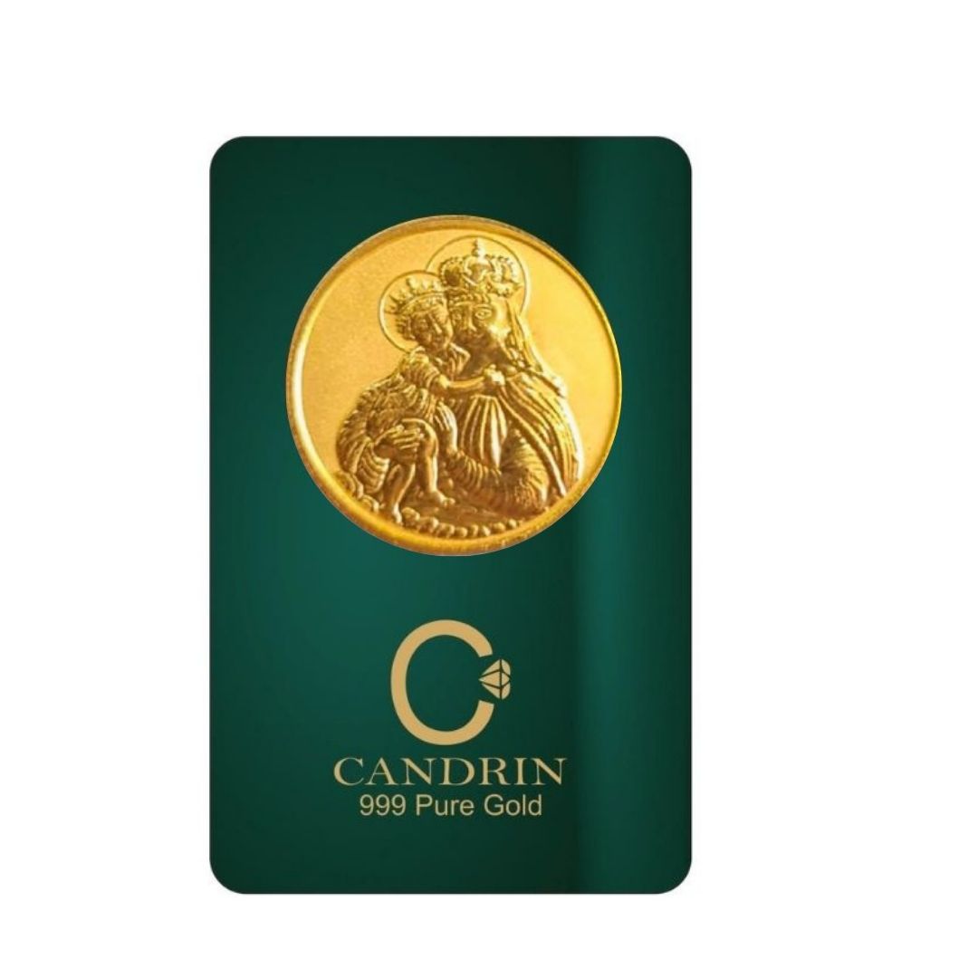 CANDRIN 999 GOLD MOTHER MARY COIN