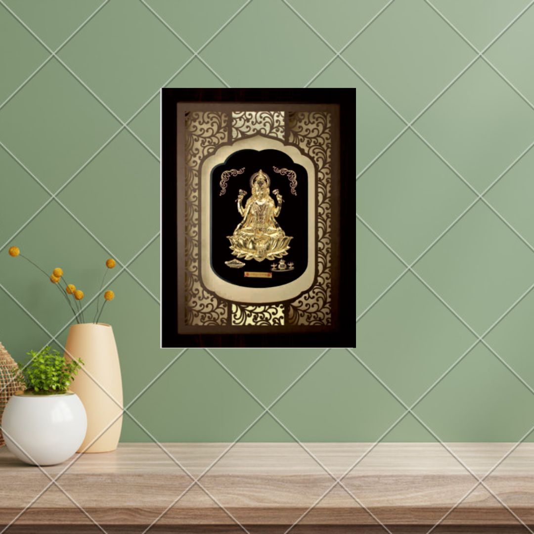 24KT GOLD FOIL ELITE LAXMI JI FRAME