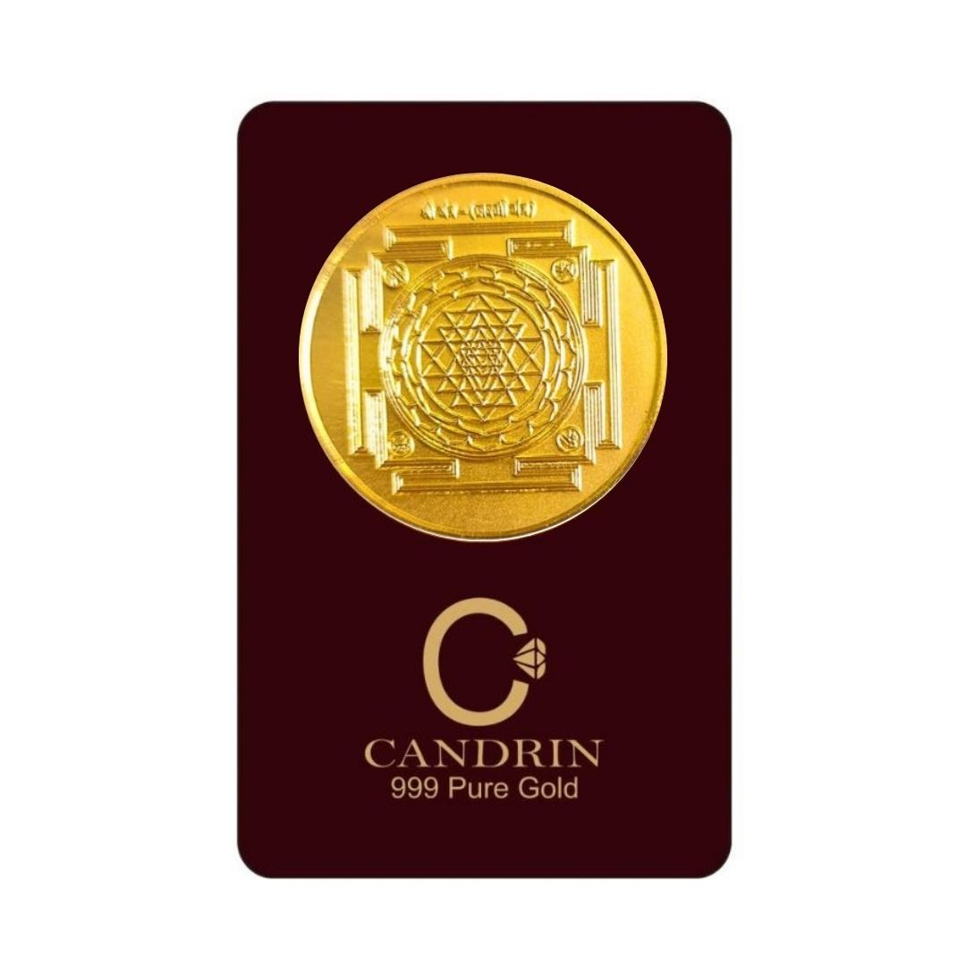 CANDRIN 999 GOLD SHRI YANTRA COIN