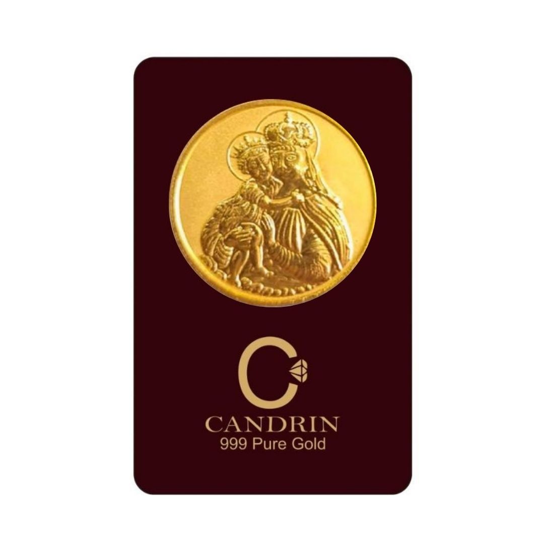 CANDRIN 999 GOLD MOTHER MARY COIN