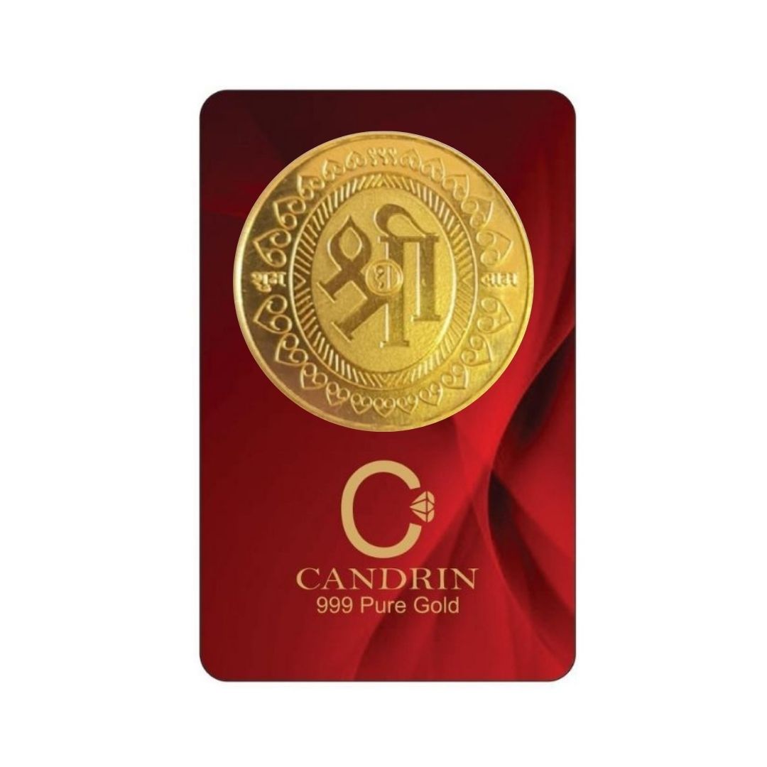 CANDRIN 999 GOLD SHRI COIN