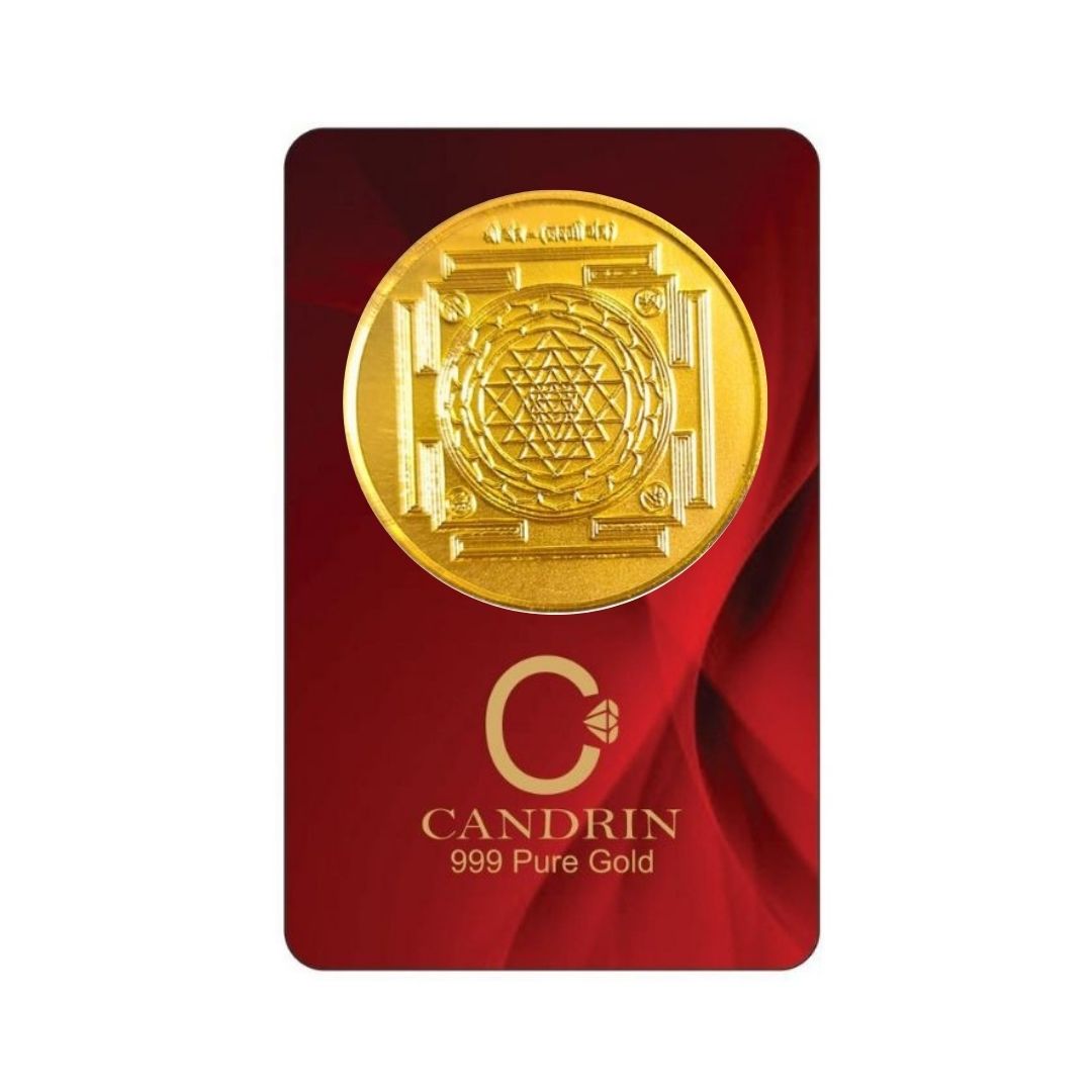 CANDRIN 999 GOLD SHRI YANTRA COIN