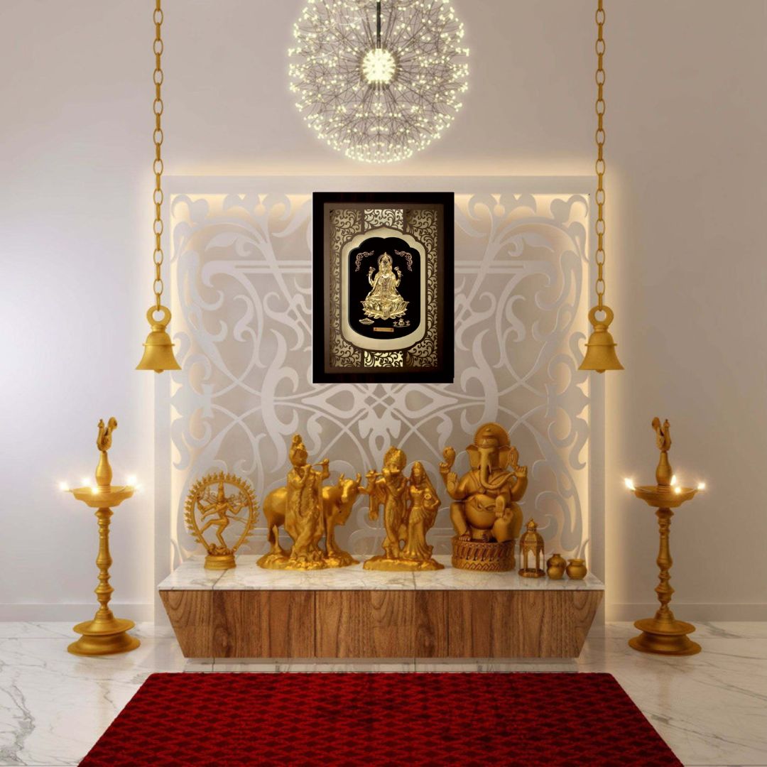 24KT GOLD FOIL ELITE LAXMI JI FRAME