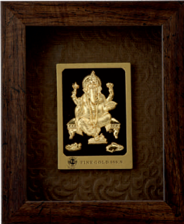 small ganesh ji / gold foil ganesh ji / 